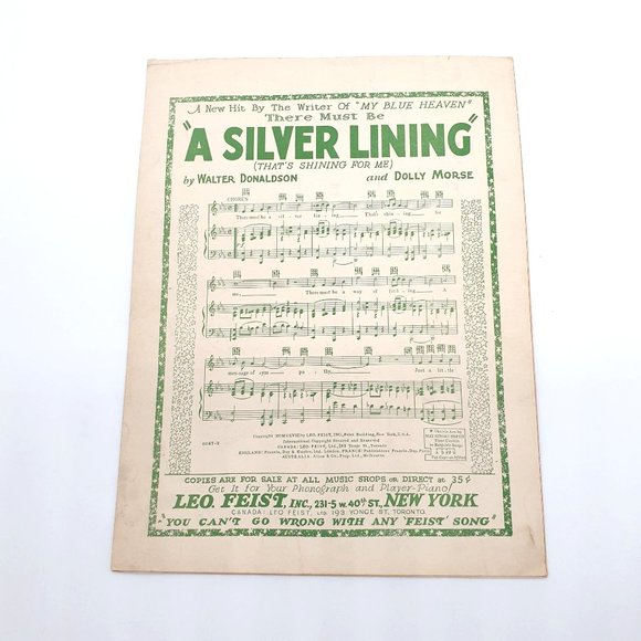 Vintage Sheet Music 1927 A Shady Tree Waltz Voice Piano Ukulele - Picture 4 of 4